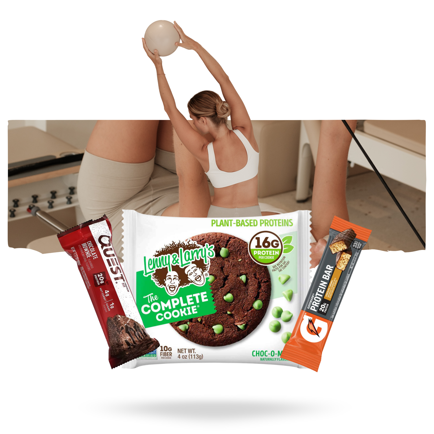 Protein bar, Cookies,  Donuts and more