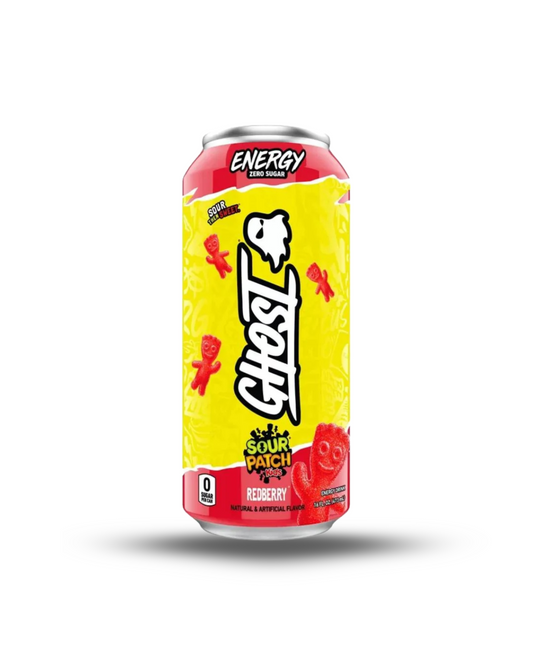 GHOST ENERGY ZERO SUGAR SOUR PATCH REDBERRY 473ML