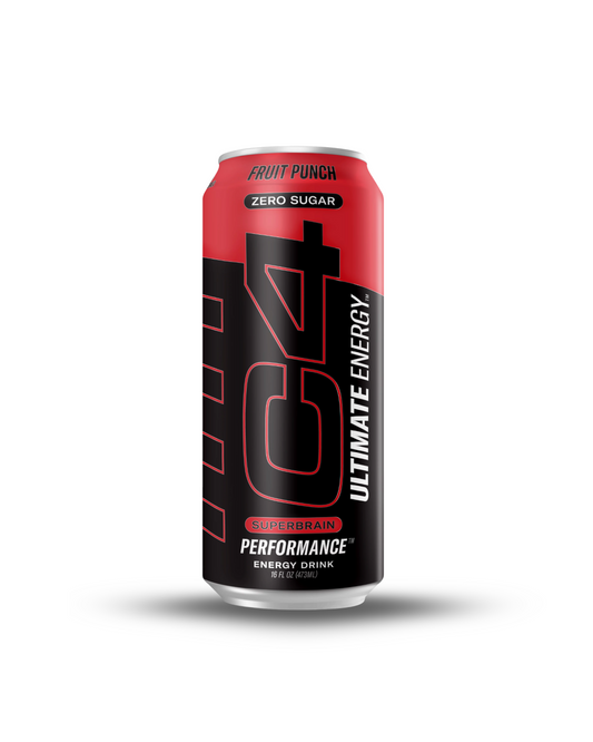 C4 ULTIMATE ENERGY ZERO SUGAR FRUIT PUNCH 473ML