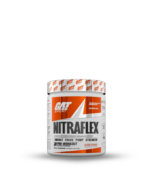 GAT SPORT NITRAFLEX PRE WORKOUT BLOOD ORANGE 10.8OZ.