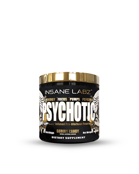 INSANE LABZ PSYCHOTIC PRE WORKOUT GUMMY CANDY 7.2Z.