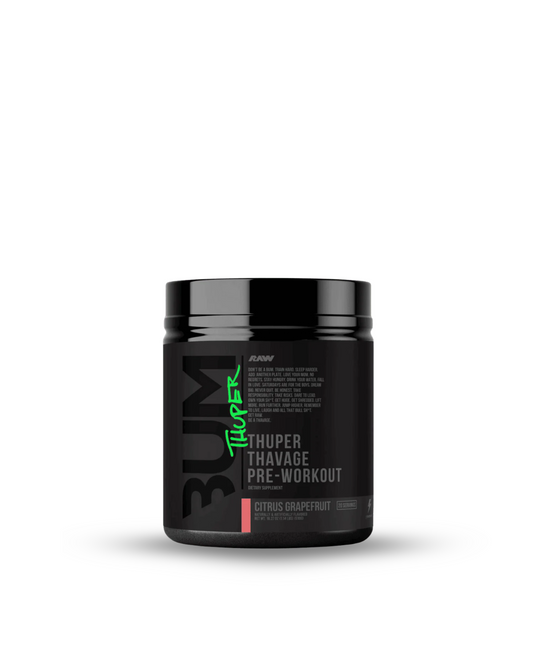 BUM THUPER THAVAGE PRE WORKOUT CITRUS GRAPEFRUIT 18.27OZ.